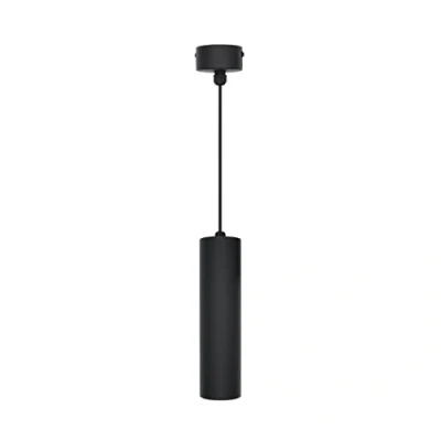 Afbeelding van Eurekaled Hanglamp 30 cm cilinder zwart met lampfitting GU10 fitting
