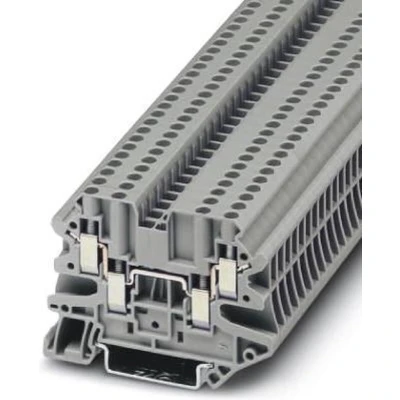 Afbeelding van Phoenix Contact rijgklem met schroefverbinding 2,5 mm² grijs per 50 stuks (UT QUATTRO)