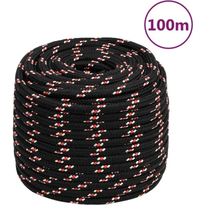 Afbeelding van vidaXL Boot touw 18 mm 100 m polypropyleen zwart