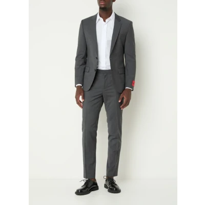 Afbeelding van HUGO Henry Getlin Kostuum, Heren, Maat: 54, Dark grey eight