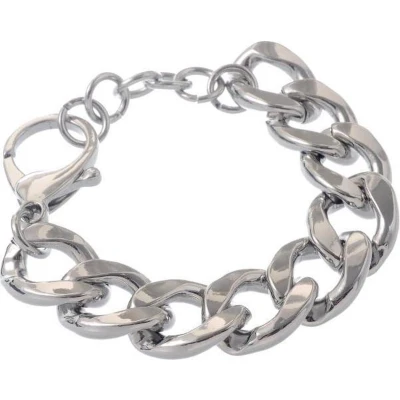 Afbeelding van Behave Armband Gourmetschakel Zilverkleur