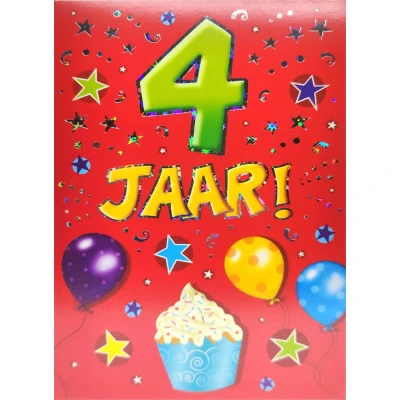 Afbeelding van Kaart That funny age 4 jaar TFA006