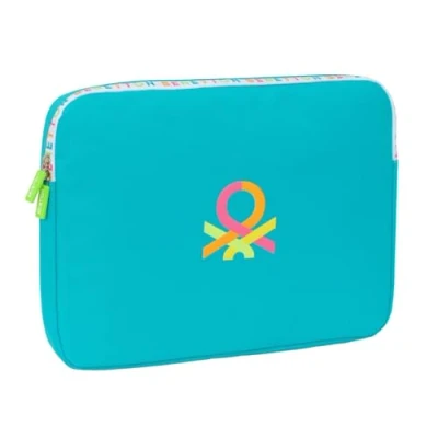 Afbeelding van Laptophoes Benetton Summer Blauw 15,6&#039;&#039; 39,5 x 27,5 3,5 cm