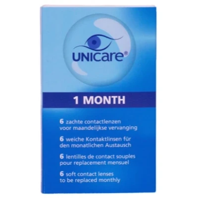Afbeelding van Unicare 1 Month 6 Zachte Contactlenzen 1.00