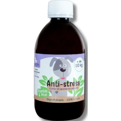 Afbeelding van KasTete Franse Natuurlijke anti stres siroop honden meer dan +10 kg Passiebloem Valeriaan 300ml