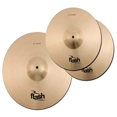 Afbeelding van Flash Impact Series 36 Drumstelbekkenset (drum cymbals, 33 inch HiHats, 16 crash Ride, vol, assertief geluid)