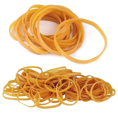 Afbeelding van elastische banden, zwaar belastbaar, 100 stuks, dikke elastiekjes, x 5 mm, natuurlijke sterke brede rubberen band, stationaire rekbare banden voor thuis, school, kantoor,