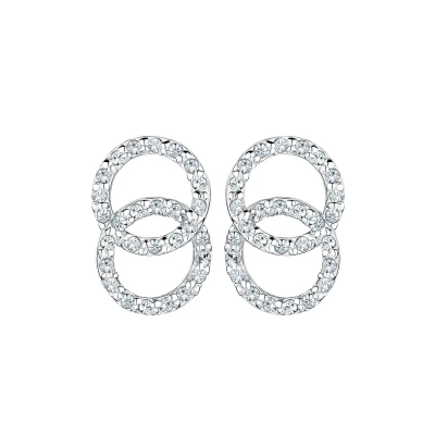 Afbeelding van Elli GEO Circle Oorbellen, Dames, Maat: One Size, Weiß