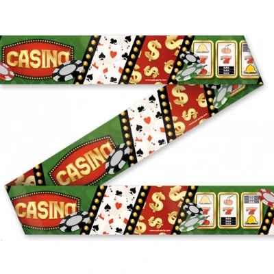 Afbeelding van Casino Thema Afzetlint 12 meter