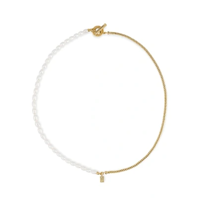 Afbeelding van Buddha to Barbara Mini Parel Ketting Verguld 45 cm