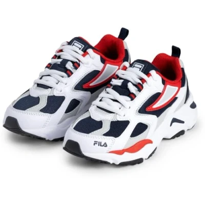 Afbeelding van Fila Cr cw02 Ray Tracer Teens Sneakers voor kinderen, uniseks, Wit Navy, 36 EU
