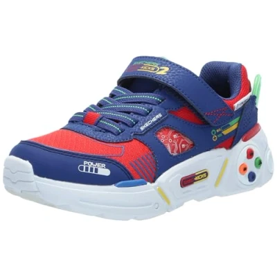 Afbeelding van Skechers Gametronix 2.0 Sneakers laag blue/red/multicoloured voor kinderen, Maat: 30, Blue/red/multi coloured Imitatieleer/ textiel