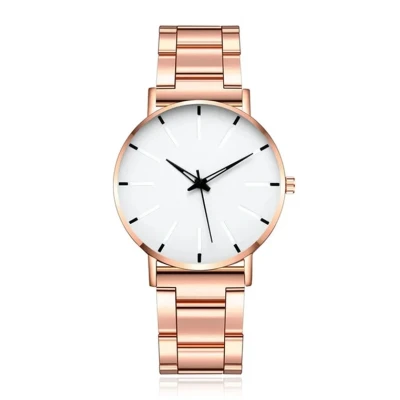 Afbeelding van LGT JWLS Herenhorloge Extra Plat Quartz Uurwerk Rose Goud met Witte Wijzerplaat