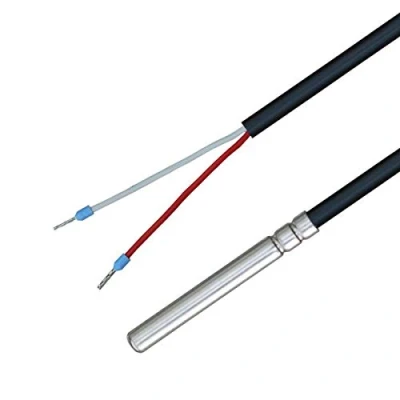 Afbeelding van iOVEO 035HP34202 NTC 2 kOhm temperatuursensor met pvc leiding tot 105 C, temperatuursensor, sensor, verwarming, NTC, meter