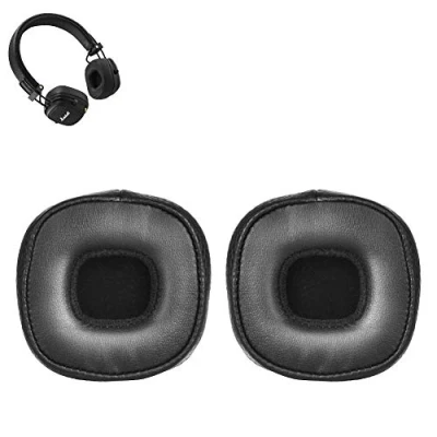 Afbeelding van Major III oorkussens vervangende kussentjes reparatieonderdelen compatibel met Marshall 3 bedrade/draadloze Bluetooth on ear koptelefoon. (Zwart)