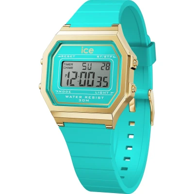 Afbeelding van Ice Watch Retro Digitaal horloge, Dames, Maat: One Size, Blue curacao
