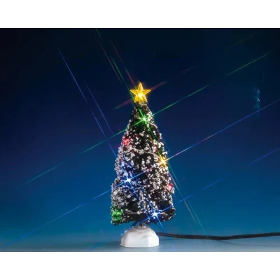 Afbeelding van Evergreen tree with 12 multi light b/o 4.5v LEMAX