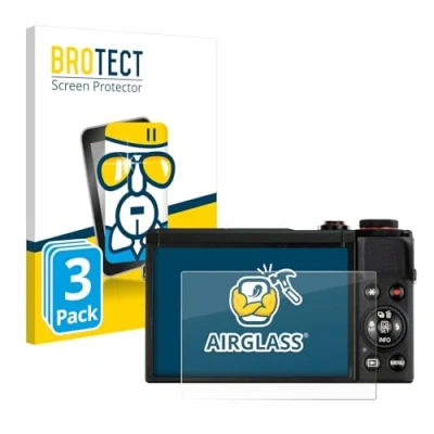 Afbeelding van BROTECT Screenprotector voor Canon PowerShot G7 X Mark III Folie Beschermfolie Beschermglas transparant (3 Stuks)