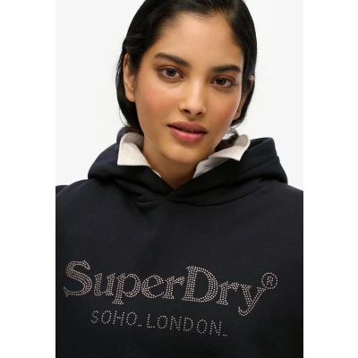 Afbeelding van Venue Metallic Hoodie met Relaxte Pasvorm Black Grootte: 42