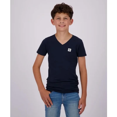 Afbeelding van Vingino B Basic T shirt voor jongens, Midnight Blue, 10 Jaar