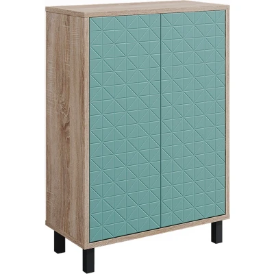 Afbeelding van Vicco Halfhoge kast &quot;Agasta&quot;, Mintgroen/Sonoma, 56.2 x 83.2 cm
