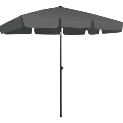 Afbeelding van Strandparasol 200x125 cm antracietkleurig