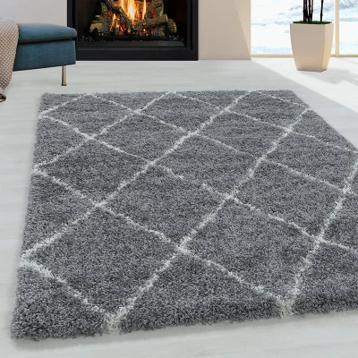 Afbeelding van Vloerkleed Alvor 240x340cm Grijs Scandinavisch 123vloerkleed.nl is de online webshop voor vloerkleden en woonaccessoires.