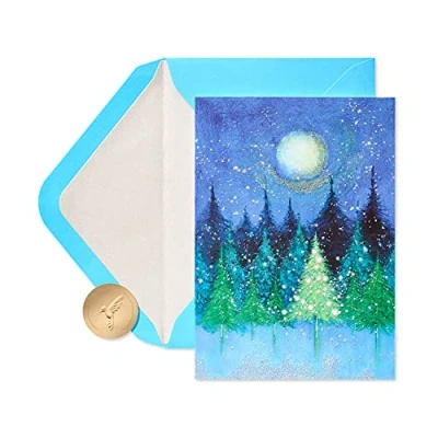 Afbeelding van Papyrus Boom Onder Maan Boxed Holiday Cards, 14 Count