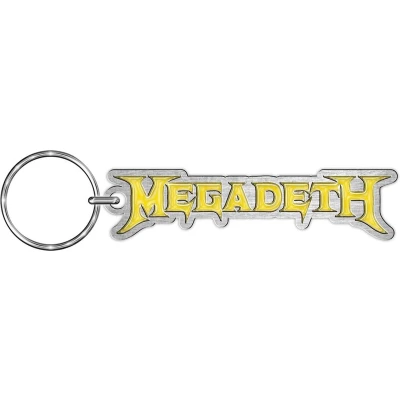 Afbeelding van Megadeth Logo Sleutelhanger Zilverkleurig/Geel