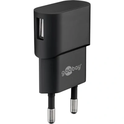 Afbeelding van USB A oplader Goobay 1 poort (USB A, 5W, Zwart)