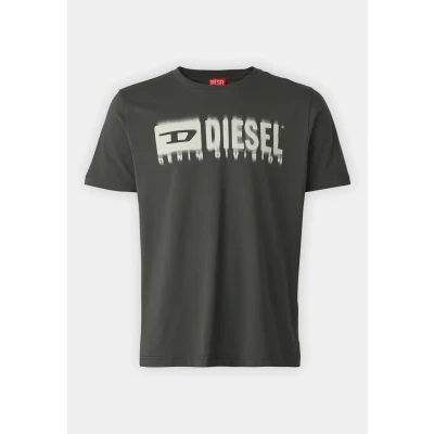Afbeelding van Diesel TADJUSTQ7 Tshirt print, Heren, Maat: Small, Ah93r