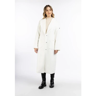 Afbeelding van Overgangsjas gemaakt van wolmix DREIMASTER XL / Off White 92% Polyester 8% Wol