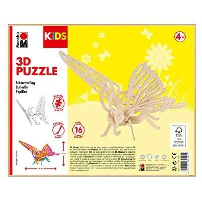 Afbeelding van Marabu 0317000000020 puzzel 3D 16 stuk(s) Fauna