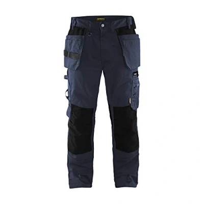 Afbeelding van Blaklader 1555 Werkbroek met spijkerzakken Donkerblauw/Zwart maat C52