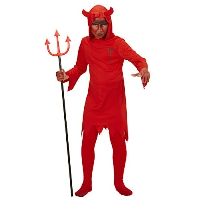Afbeelding van Widmann Duivel Kostuum Rode Kind Rood Maat 140 Halloween Verkleedkleding