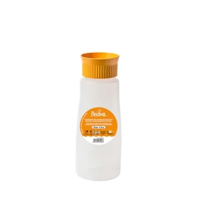 Afbeelding van Decora 0379171 Fles voor badkamer, 250 ml, met geperforeerd deksel Ø 6,5 cm, ideaal het bevochtigen van snoep, schaal, gemaakt in Italië, kunststof