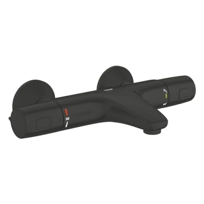 Afbeelding van Grohe precision trend new badthermostaatkraan 150 mm m kopp matte black 1022162432