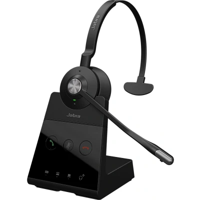 Afbeelding van Jabra Engage 65 Mono On Ear headset Telefoon DECT Zwart Noise Cancelling Microfoon uitschakelbaar (mute)