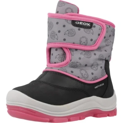 Afbeelding van Geox B Flanfil Girl Abx, enkellaarsjes voor baby&#039;s en meisjes, Zwart, fuchsia, 25 EU