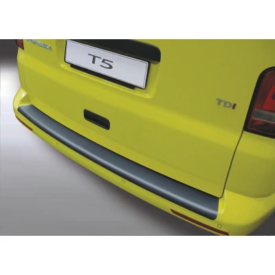 Afbeelding van RGM ABS Achterbumper beschermlijst passend voor Volkswagen T5 Caravelle 2012 2015 (voor gespoten bumpers) Zwart