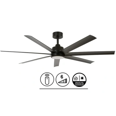 Afbeelding van Beacon Atlanta Led Plafondventilator met verlichting Zwart 142cm