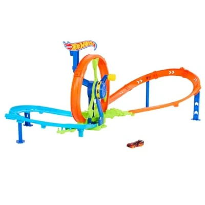 Afbeelding van Hot Wheels Razendsnel Lanceren en Loopen Loopingbaan