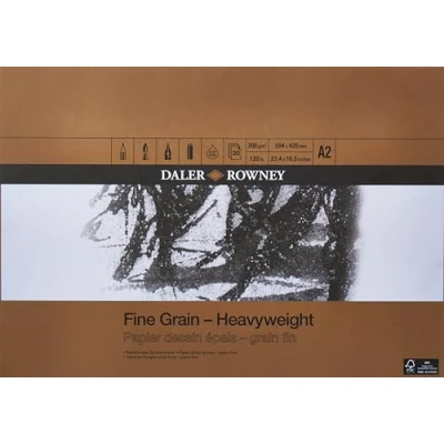 Afbeelding van Daler Rowney Fine Grain Heavyweight rubberen pad A2