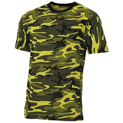 Afbeelding van MFH US T shirt &quot;Streetstyle&quot; Geel camouflage 145 g/m² MAAT XXXL