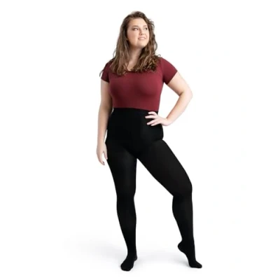 Afbeelding van Capezio Dames 1915 panty&#039;s, ultrazacht, gebreid weefsel (verpakking van 3), zwart, XXL