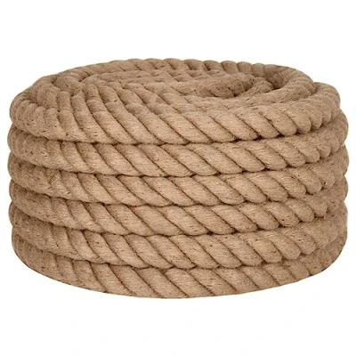 Afbeelding van vidaXL Touw 25 m lang 40 mm dik jute
