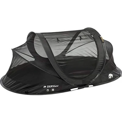 Afbeelding van DERYAN BV Mosquito Tent Pop Up Perfect voor op reis Geschikt 2 Personen Zwart