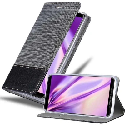 Afbeelding van Cadorabo Hoesje geschikt voor Huawei MATE RS in GRIJS ZWART Beschermhoes met magnetische sluiting, standfunctie en kaartvakje Book Case Cover Etui