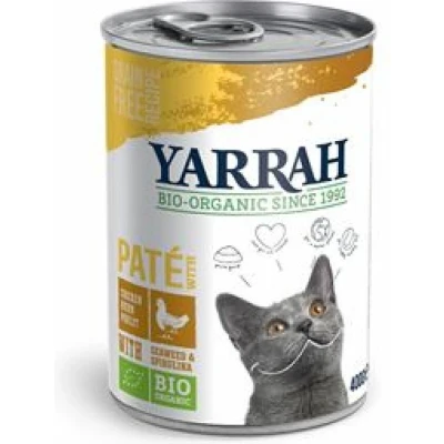 Afbeelding van 12x Yarrah Bio Kattenvoer Paté Kip 400 gr