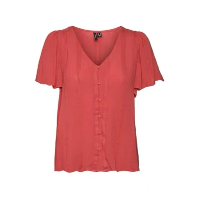 Afbeelding van VERO MODA top VMKANVA koraalrood